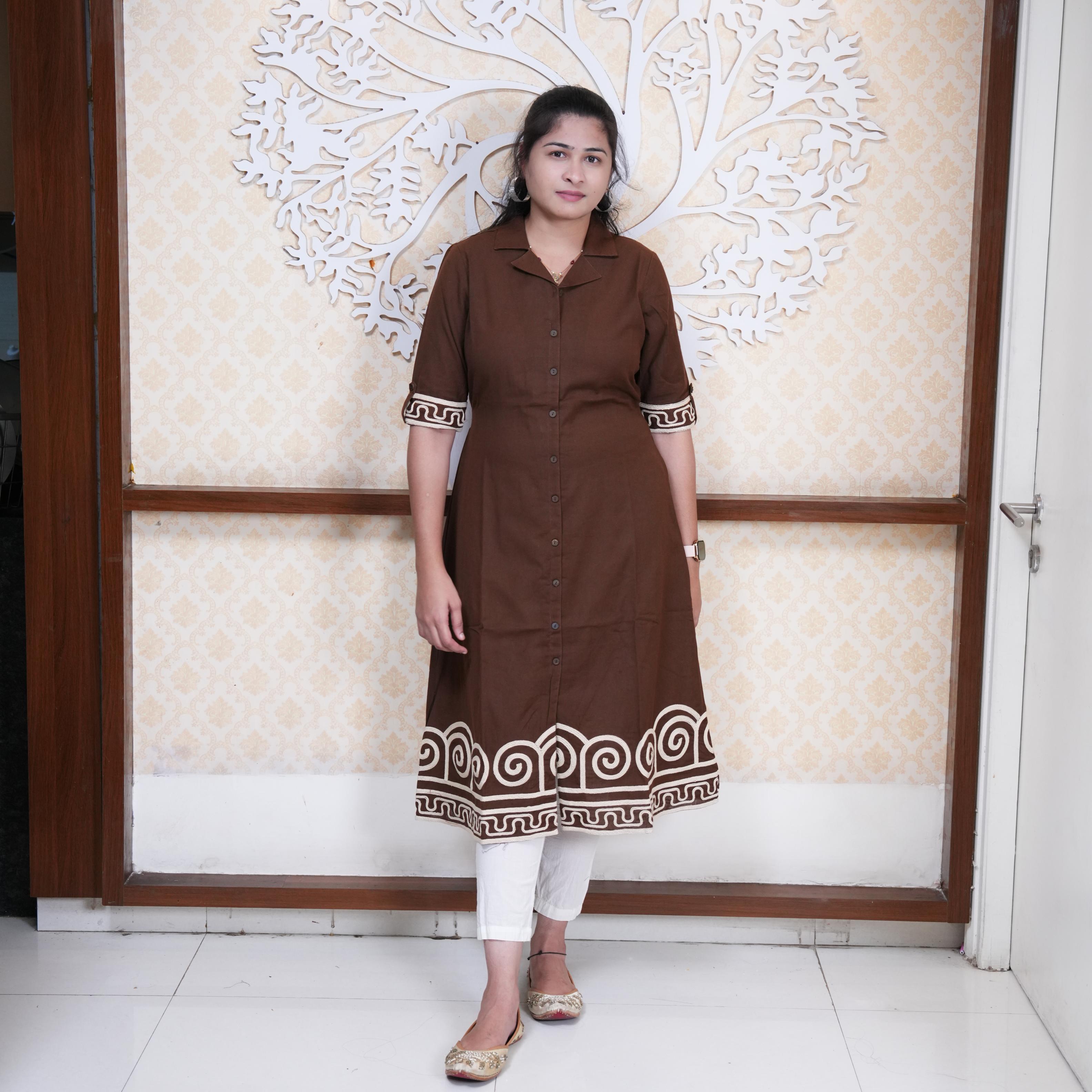 Indo-Western Rope Work Frock