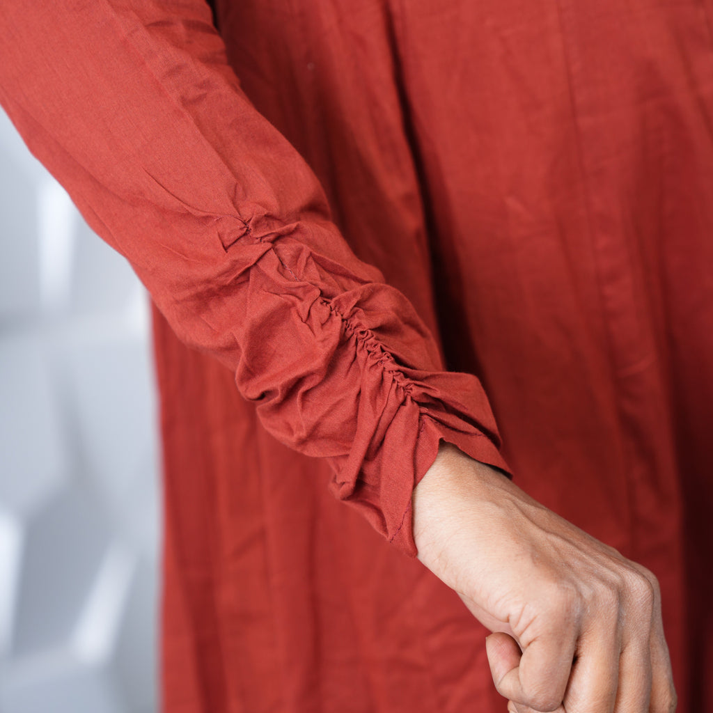 Rust Blossom Anarkali