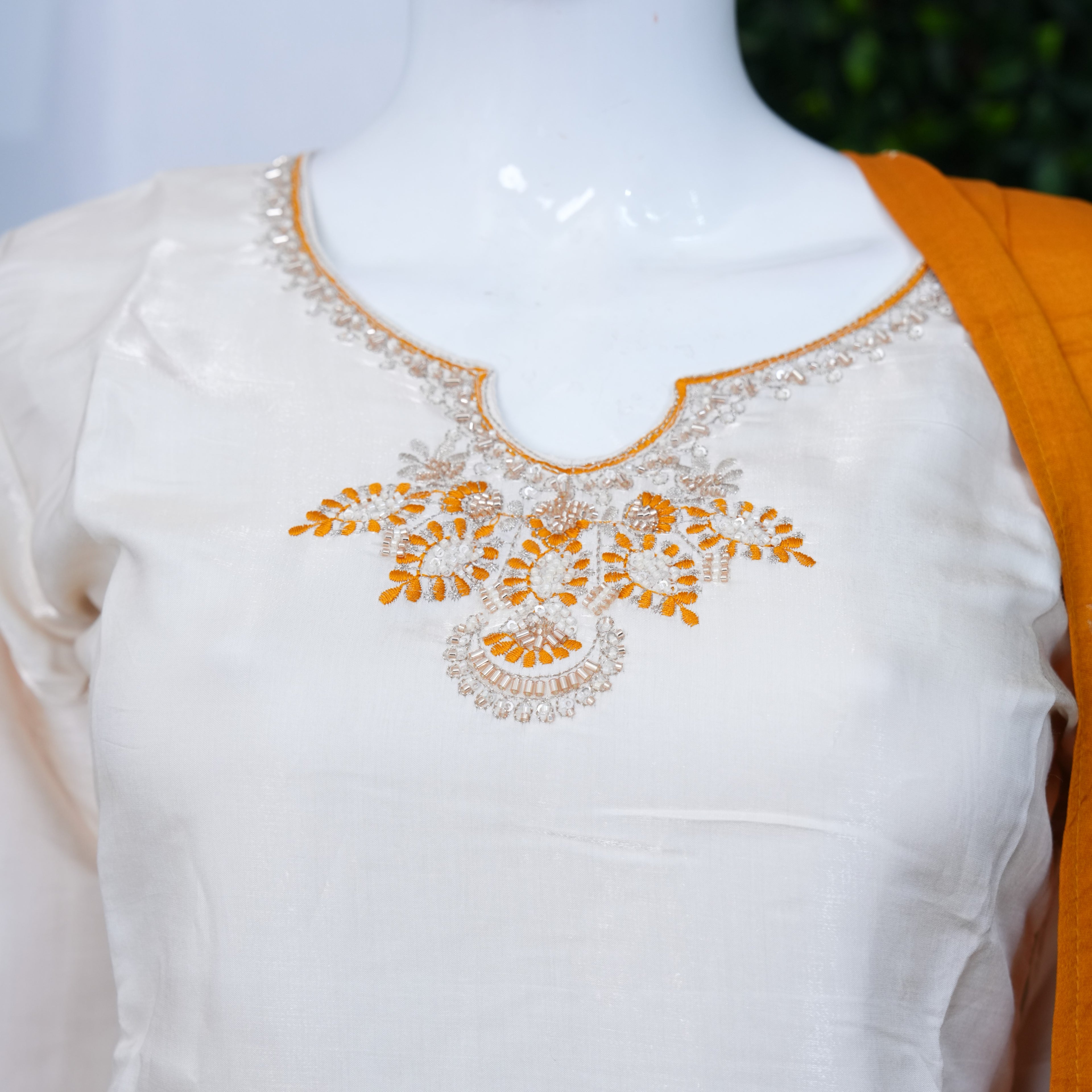 Party & semi party wear farsi with banaras dupatha