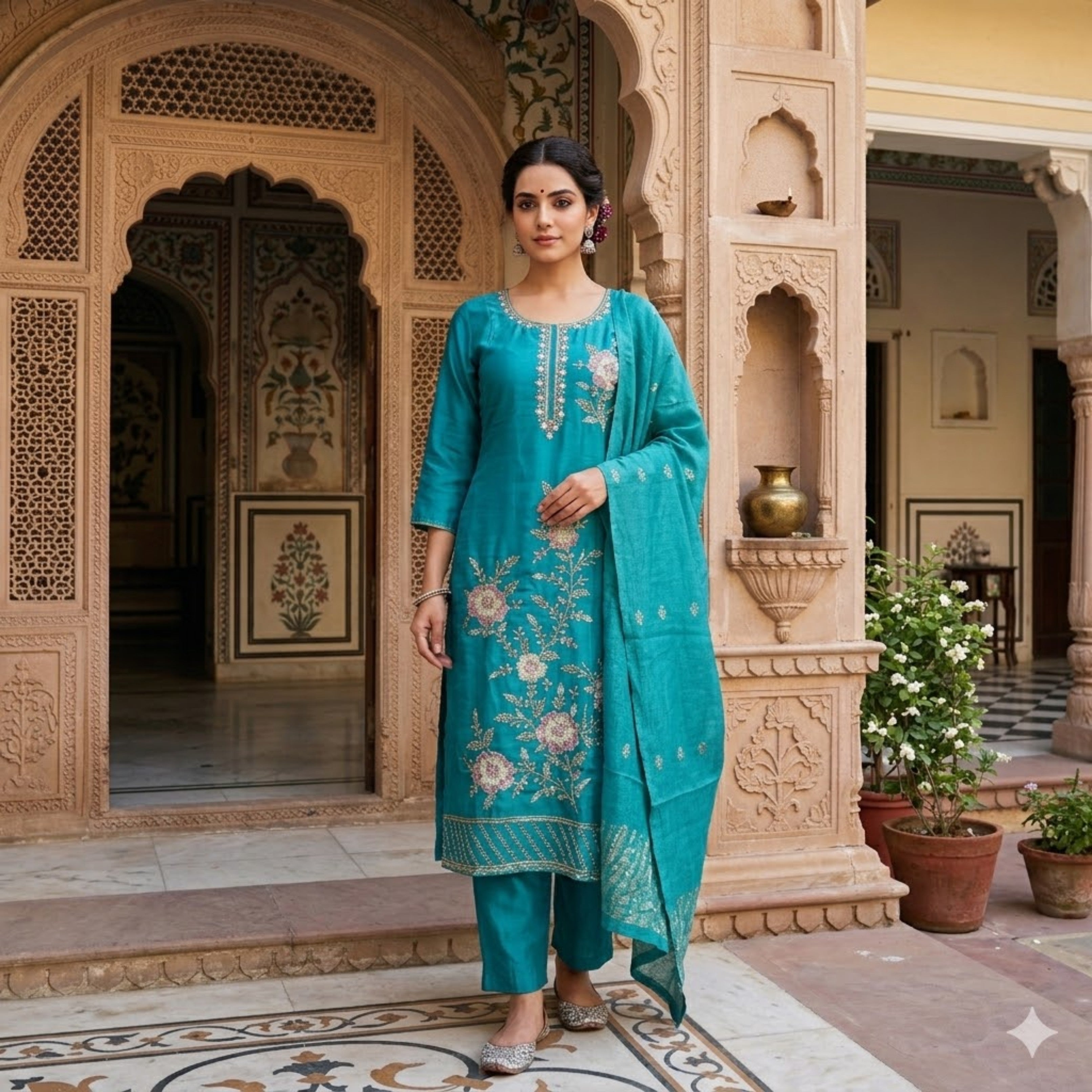 Party wear faris soft