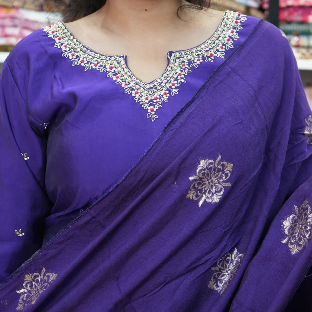 Violet Kurta Pant Set