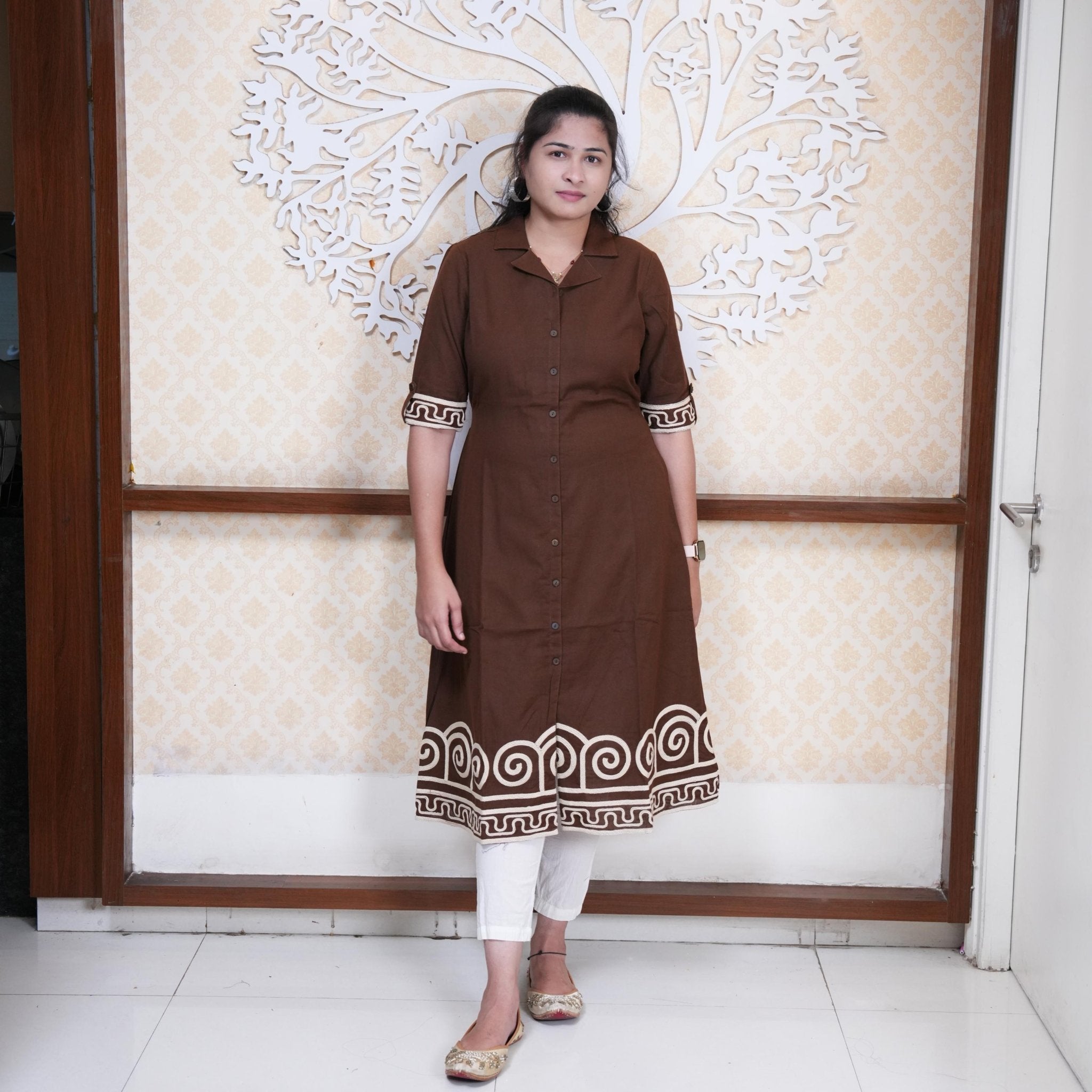 Indo-Western Rope Work Frock