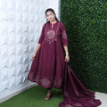 Majesty Bandhani Mirror Tassel Anarkali