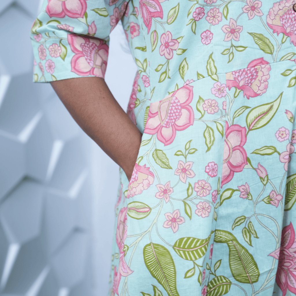 Premium cotton Floral Printed Kurta