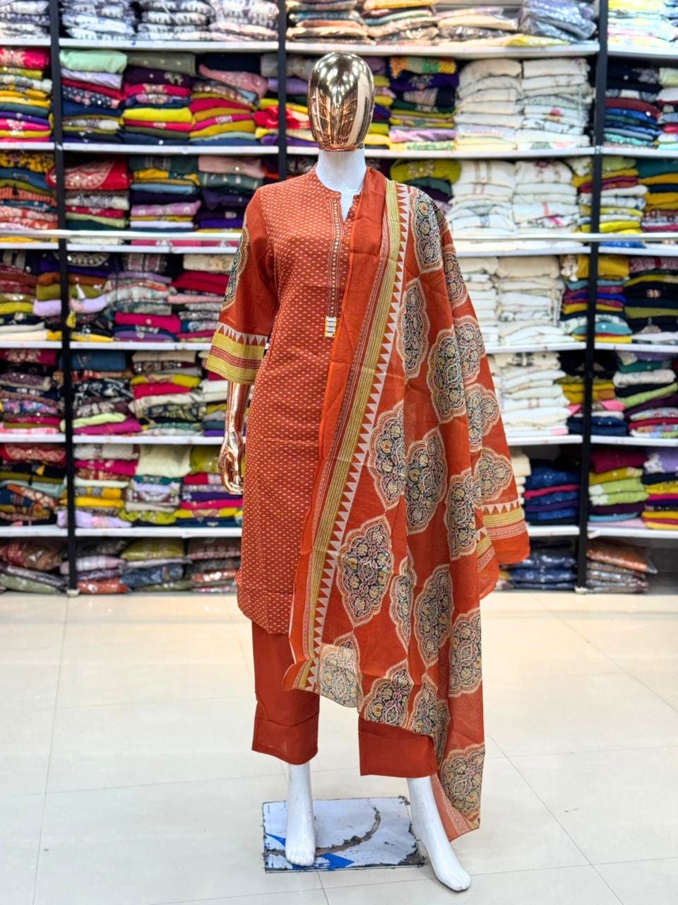 Printed Kurta Set with Dupatta