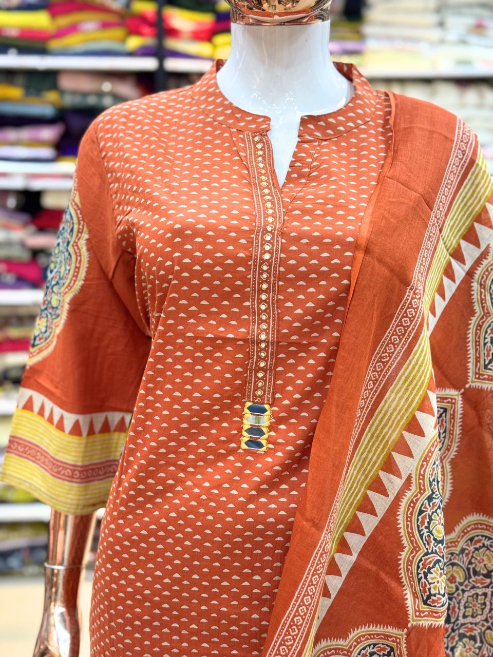 Printed Kurta Set with Dupatta