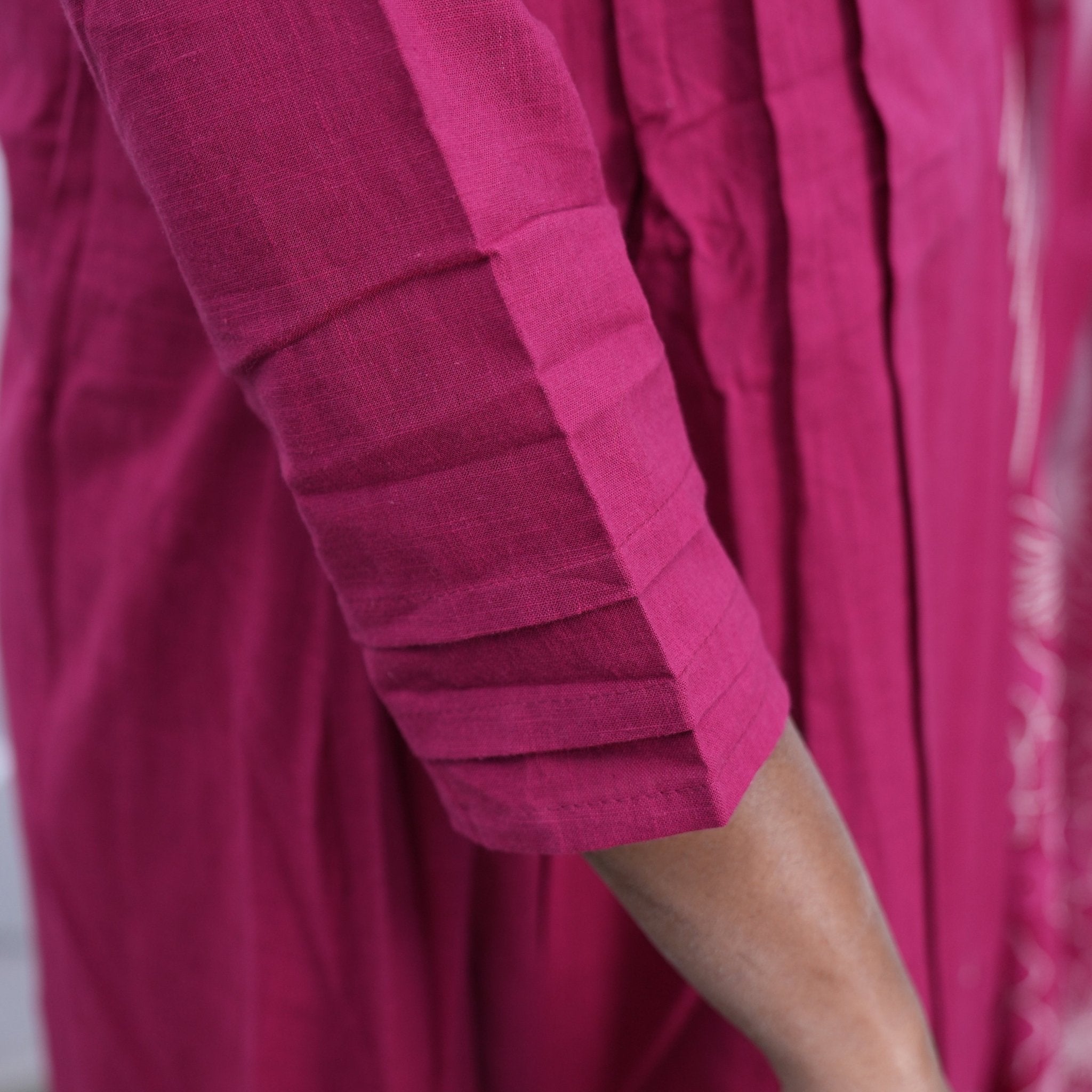 Rose Bloom Pink Embroidered Kurti Set