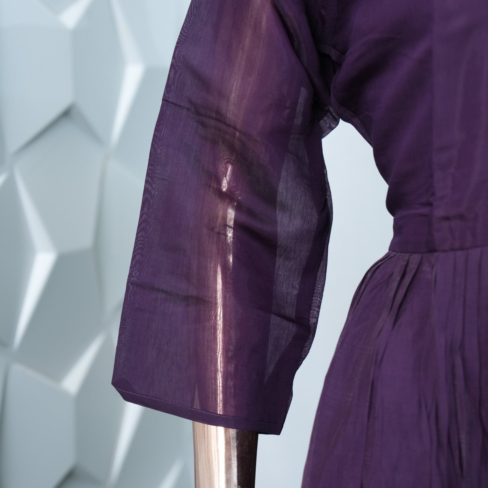 Silk with thread work