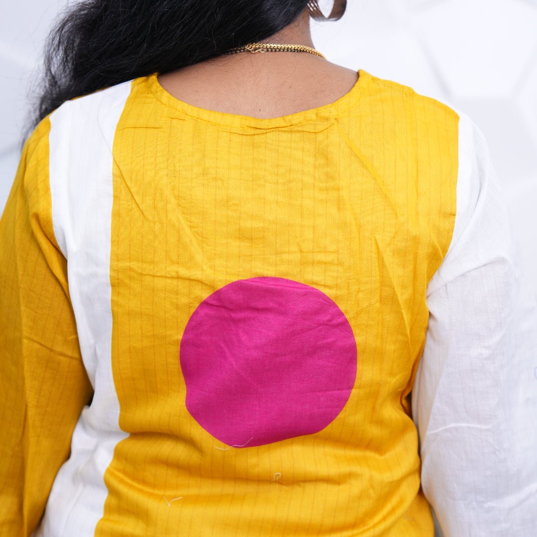 Sunrise Panel Cotton Kurta Set