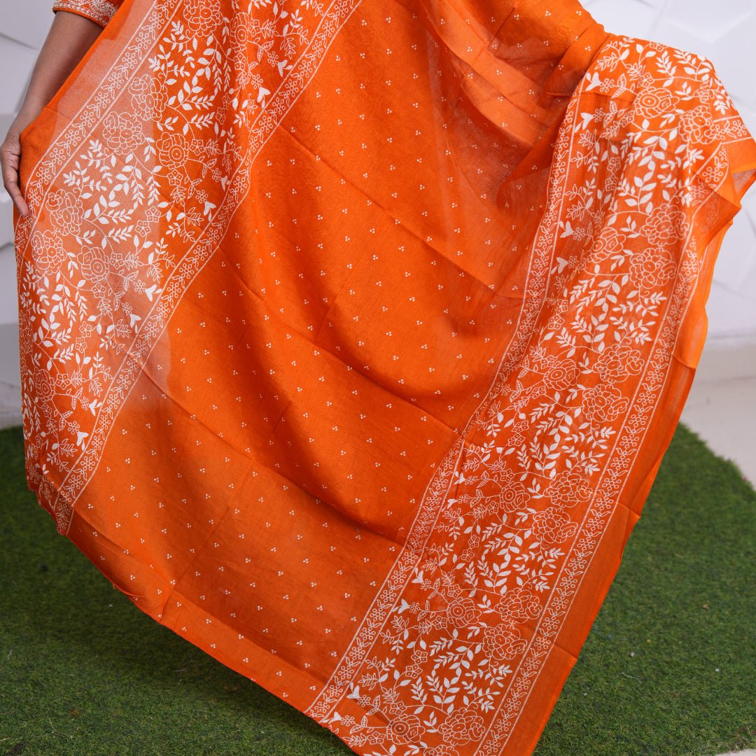 Sunset Ember Cotton Kurta Set