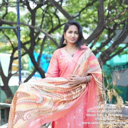 3 piece kurta set Orange